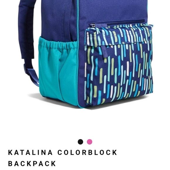 VERA BRADLEY KATALINA SHOWERS COLORBLOCK BACKPACK - Picture 12 of 12